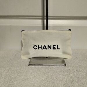 NEW Chanel CC Designer Canvas Pouch